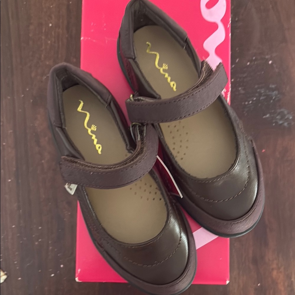 Nina Brown Mary Jane Shoes